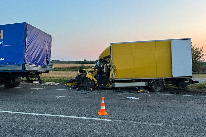 Двое погибли в ночном ДТП с грузовиками на трассе в Ростовской области