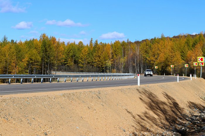 Более 60 км трассы А-360 Лена в Якутии и Приамурье перевели в асфальтобетон в 2022 году