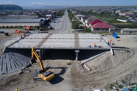 Капремонт путепровода вблизи Баксана в КБР выполнен на 70 %