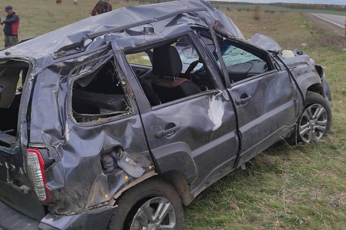 «Нива» опрокинулась с трассы в Челябинской области: водитель погиб