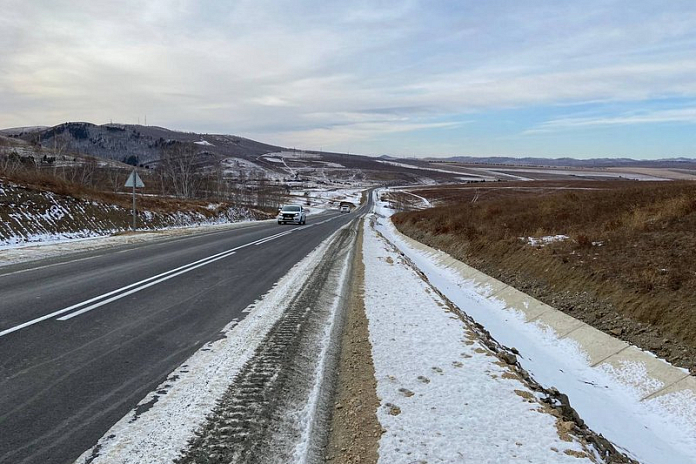 По нацпроекту отремонтировали 20 км дороги Дарасун - Солнцево в Забайкалье