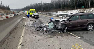 Три человека погибли в аварии на трассе М-11 Нева в Подмосковье