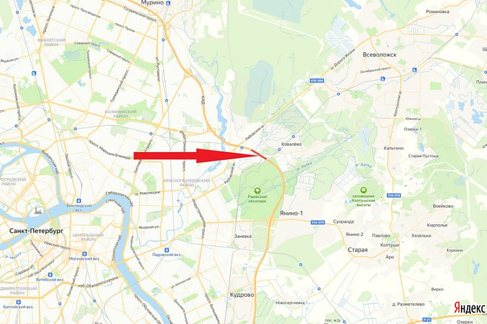 На внешнем кольце КАД Петербурга между Колтушским и Рябовским шоссе ограничат проезд