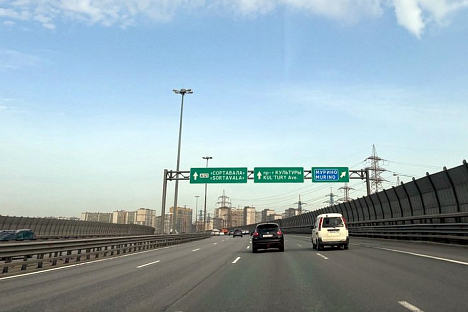 На <b>КАД</b> <b>Петербурга</b> между Рябовским шоссе и дорогой в Мурино перекроют полосу