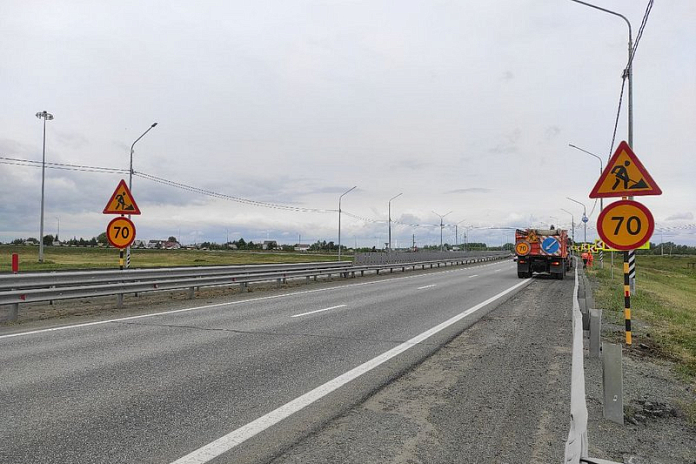 На трассе А-310 в Челябинской области начался ремонт