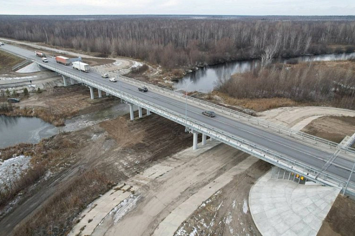 Мост через озеро Алферово на обходе Новосибирска введен в эксплуатацию