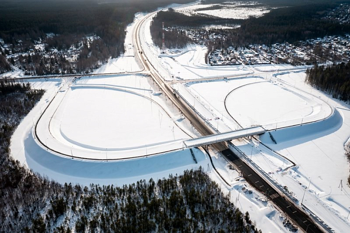 На участке трассы А-181 Скандинавия в Ленобласти строят четыре развязки