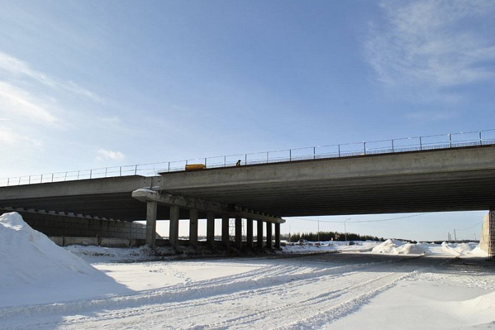 Около Иннополиса в Татарстане завершили монтаж балок пролетов путепровода на трассе М-7 Волга