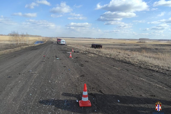Автомобиль опрокинулся с трассы в Омской области: водитель погиб