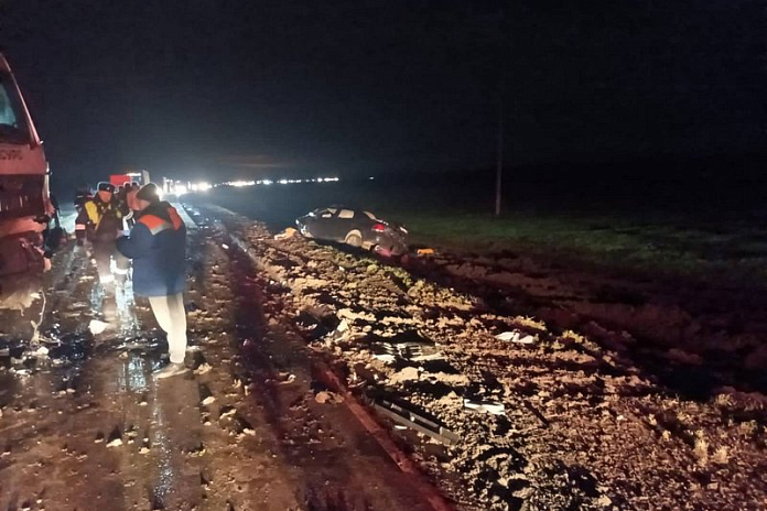 Трое детей и двое взрослых погибли в ДТП с легковушкой и грузовиком в Ростовской области