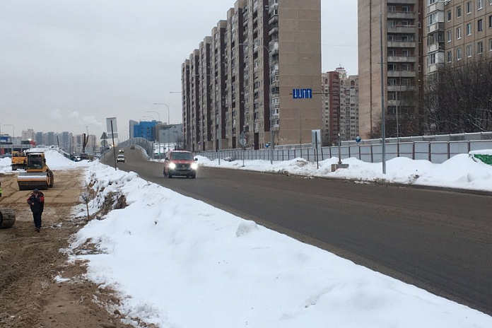 Открыто рабочее движение по левому путепроводу на Московско-Дунайской развязке в Петербурге