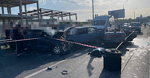Один человек погиб, двое пострадали в массовой аварии на трассе Р-217 на Ставрополье
