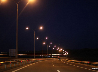 На дорогах в Подмосковье в этом году установят более 35 км линий освещения