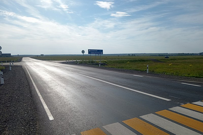 На дороге Шарыпово – Назарово в Красноярском крае отремонтировали 6,5 км