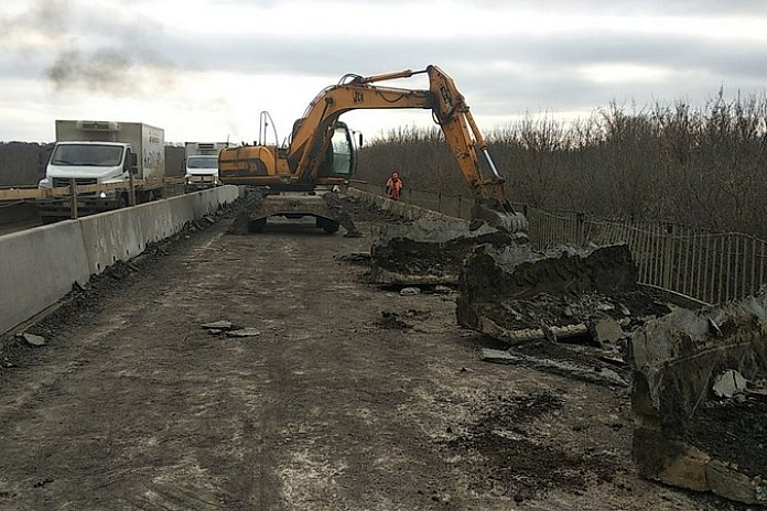 Мост через Инсар начали ремонтировать на трассе М-5 Урал в Мордовии