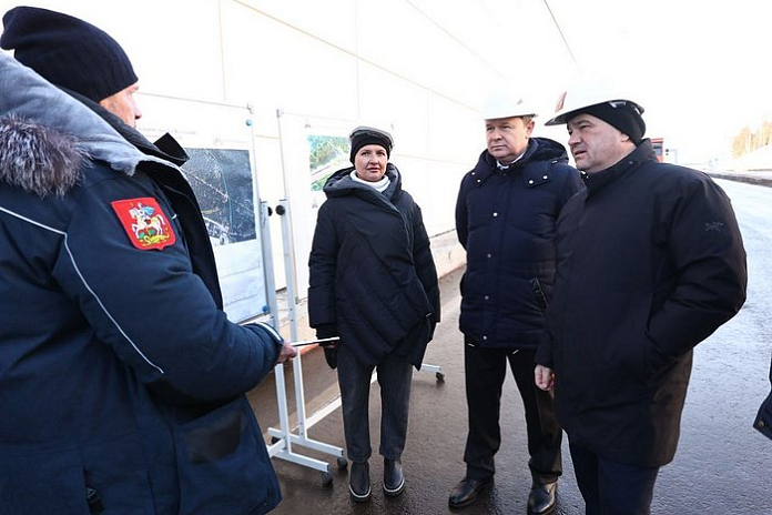 Губернатор Подмосковья проверил ход завершения реконструкции улицы Туполева