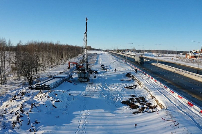 На трассе М-7 Волга в Татарстане началось строительство надземных переходов