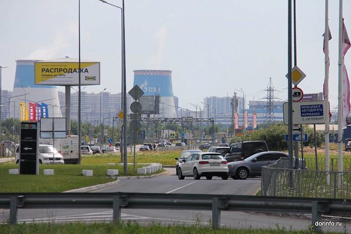 В Кудрово на развязке с Мурманским шоссе обустраивают площадку под стапель