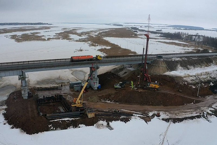 Началась реконструкция моста через реку Мензеля на трассе М-7 Волга в Татарстане