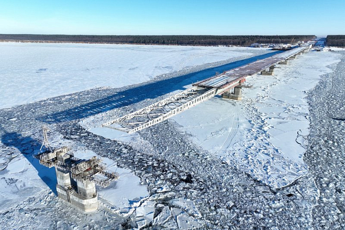 Строительная готовность Волжского моста в Самарской области превышает 75 %