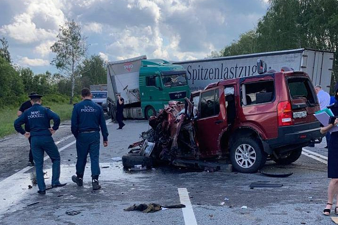 Восемь человек погибли в массовой аварии на трассе М-5 Урал в Рязанской области