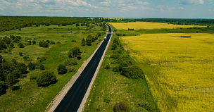 На 65 % отремонтирован участок трассы Р-132 Золотое кольцо в Смоленской области