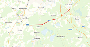 На двух участках трассы А-120 ЮПК в Ленобласти введут реверс с 10 мая