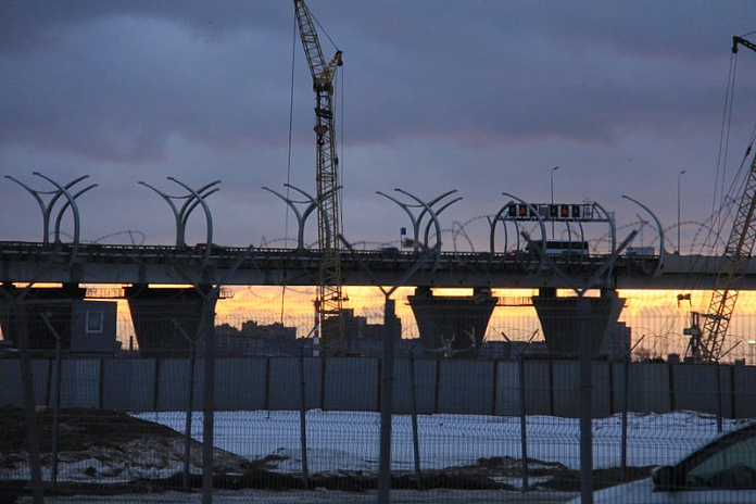 В Петербурге ограничивают движение на ЗСД из-за строительства Витебской развязки