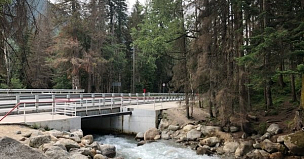 На Транскаме в Северной Осетии отремонтировали мост около поселка Садон