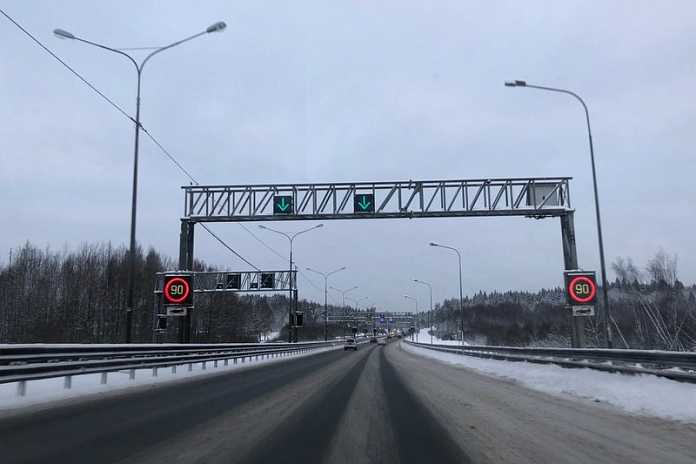 Зимний скоростной режим вводится на участках трасс в Тульской области