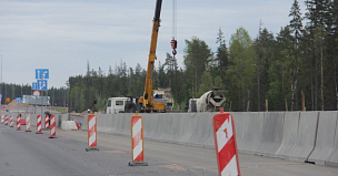 Завершен первый этап ремонта моста через Иню на Бердском шоссе в Новосибирске