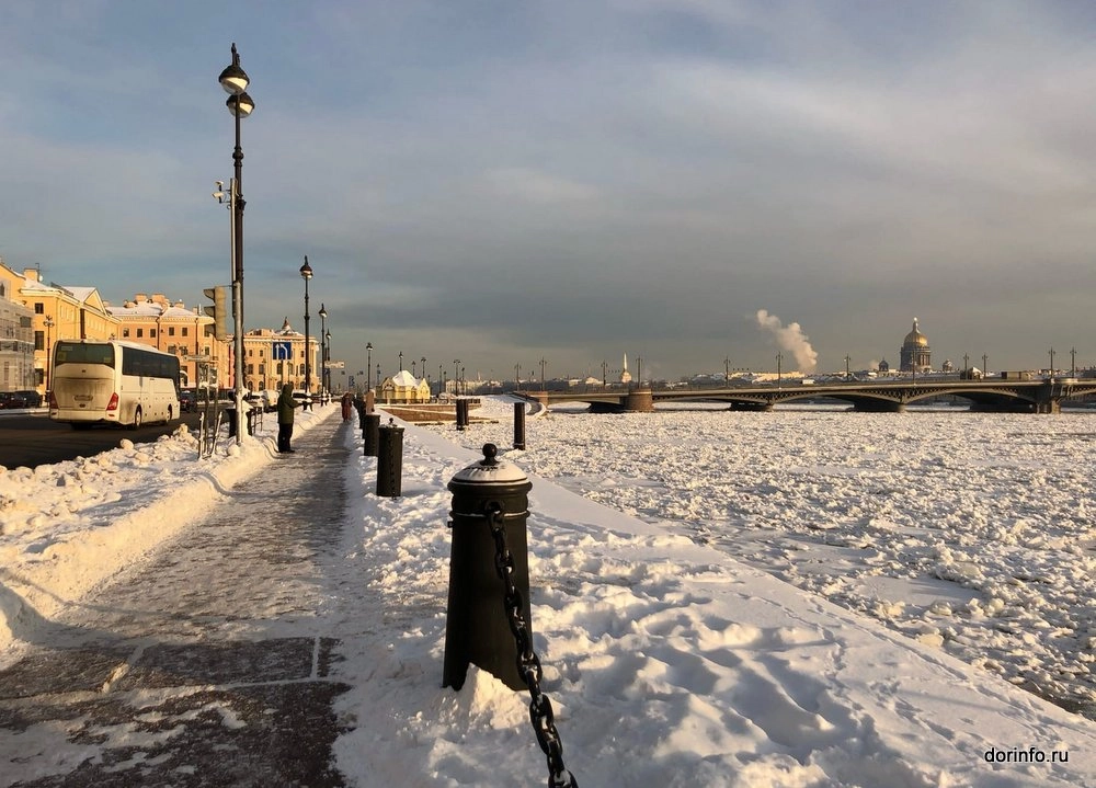 Санкт петербург снег